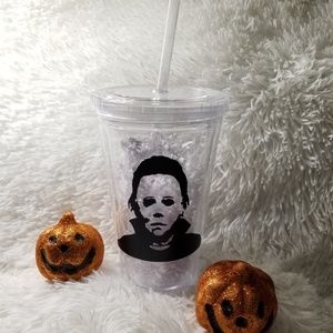Reusable tumbler  michael myers